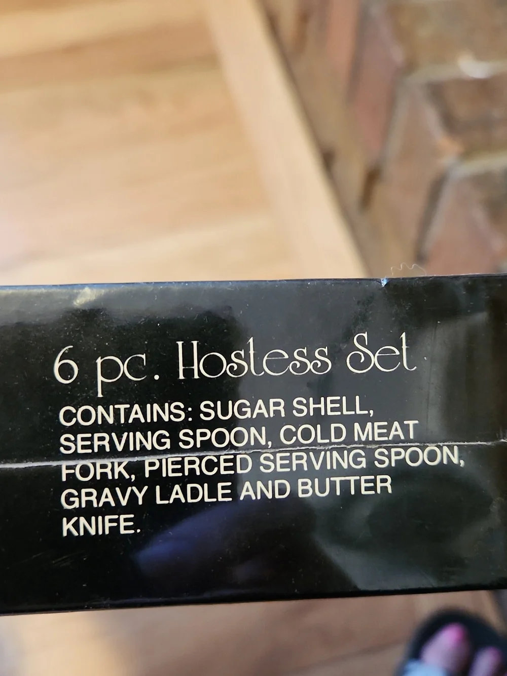 Imperial New In Box 6-Piece Hostess Serving Set - Silver Metal Morror Edge 18/8